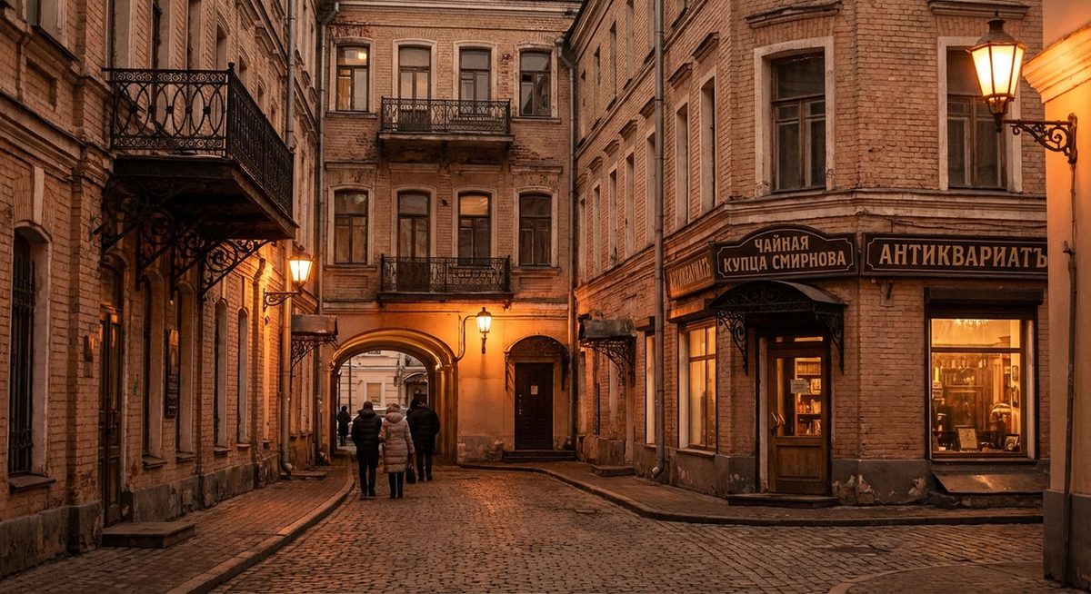Verwinkelte Gasse in Kitai-Gorod